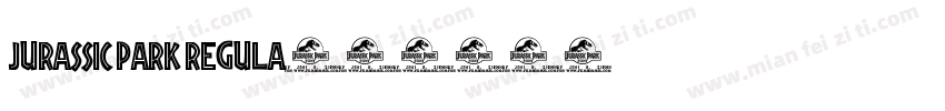 jurassic park regula字体转换